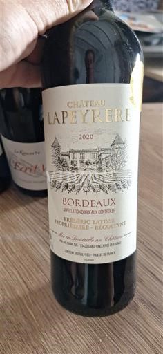 Bordeaux Château La Peyrère 2020