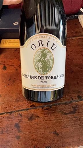 Korsika Porto-Vecchio Domaine Torraccia Oriu 2023