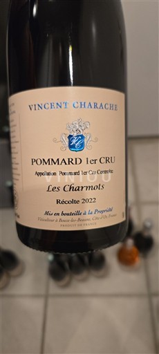 Borgoña Pommard Premier Cru Vincent Charache Les Charmots 2022