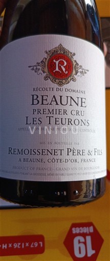 Burgundi Beaune Premier Cru Remoissenet Père & Fils Les Teurons 2018