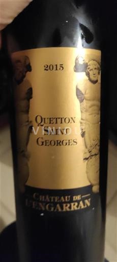 Languedoque Grés de Montpellier Château L'Engarran Quetton Saint Georges 2015