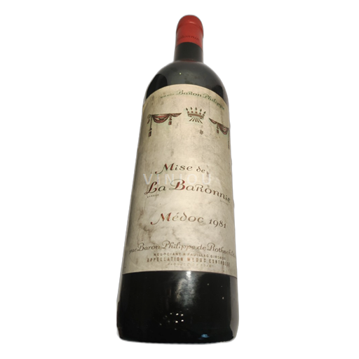 Bordeaux Médoc Baron Philippe de Rothschild Mise de la Baronnie 1981