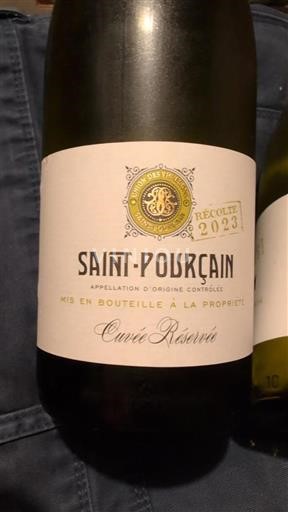 Loiredalen Saint-Pourçain Union des Vignerons de Saint-Pourçain Réservée 2023