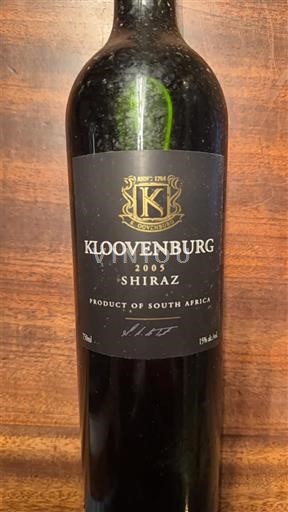 Pobrežní oblast Swartland Kloovenburg Shiraz 2005