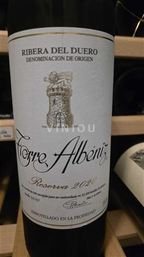 Castille et León Ribera del Duero Torre Albéniz Reserva 2020