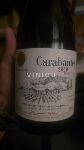 Rapel-Tal Colchagua-Tal Viña von Siebenthal Carabantes 2020