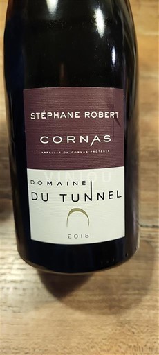 Wines Rouge sec Domaine Tunnel 2018 France Rhône Valley Cornas AOC