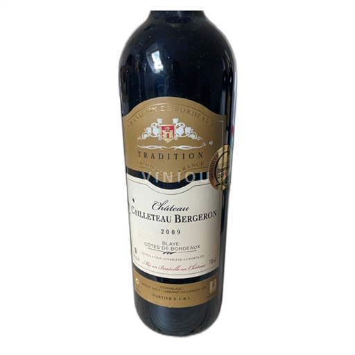 Bordeaux Blaye-Côtes-de-Bordeaux Château Cailleteau Bergeron Tradition 2009