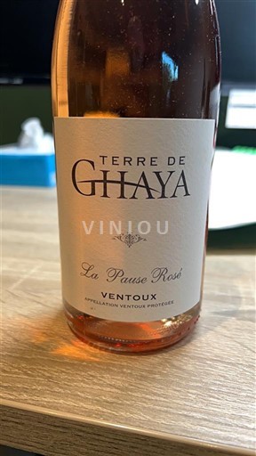 Rhônen laakso Ventoux Terre de Ghaya La Pause Rosé 2023