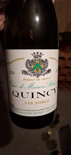 Dolina Loare Quincy Chai de Maison Blanche Vin Noble 2024