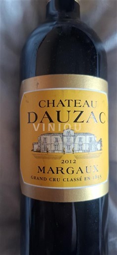 Bordeaux Margaux Grand Cru Château Dauzac 2012