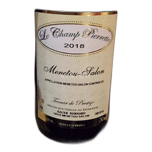 Dolina Loare Menetou-Salon Bauer Bernard Le Champ Pierrette 2018