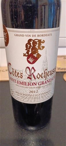 Burdeos Saint-Émilion Gran Cru Côtes Rocheuses 2012