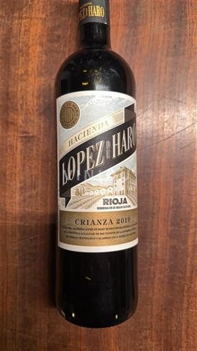 La Rioja Rioja Hacienda Lopez de Haro Crianza 2019