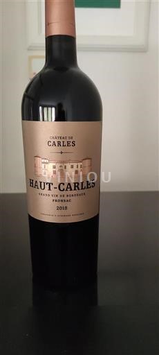 Bordeaux Fronsac Château Carles Haut-Carles 2018