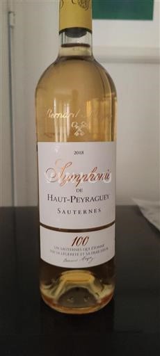 Bordeaux Sauternes Haut-Peyraguey Symphonie 2018
