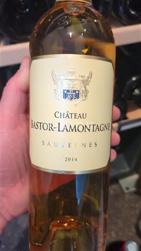 Bordeaux Sauternes Château Bastor-Lamontagne 2014