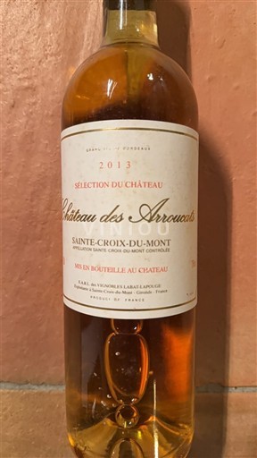 Bordeaux Sainte-Croix-Du-Mont Château Des Arroucats Sélection du Château 2013