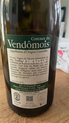 Valle della Loira Coteaux del Vendômois Pierre-François Collin 2024