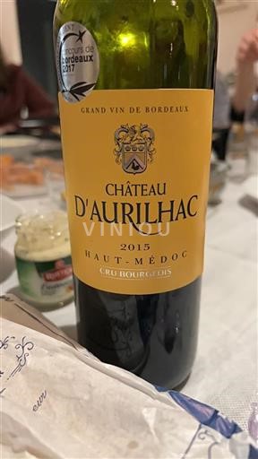 Bordeaux Haut-Médoc Cru Bourgeois Château Aurilhac 2015
