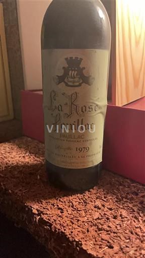 Bordeaux Pauillac La Rose Pauillac 1979