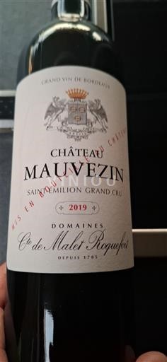 Bordeaux Saint-Émilion Grand Cru Grand Cru Mauvezin 2019