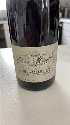 Beaujolais Chiroubles Domaine David meziat Icke årgångsbetecknad