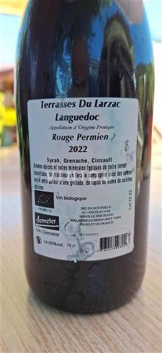 Langvedok Terrasses-du-Larzac Malavieille Merifons Rouge Permien 2022