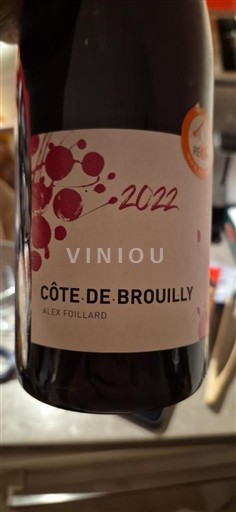 Beaujolais Côte-de-brouilly Alex Foillard 2022