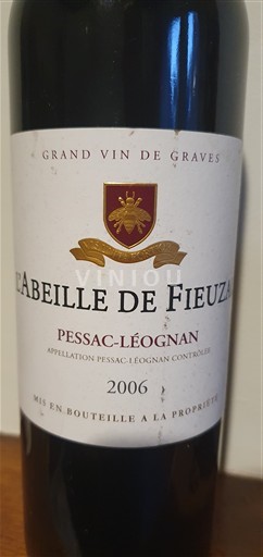Bordeaux Pessac-Léognan Château Fieuzal L'Abeille de Fieuzal 2006