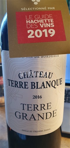 Burdeos Blaye-Côtes de Burdeos Château Terre-Blanque 2016