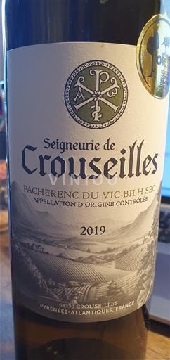 Sudoeste Pacherenc-du-vic-bilh Seigneurie de Crouseilles 2019