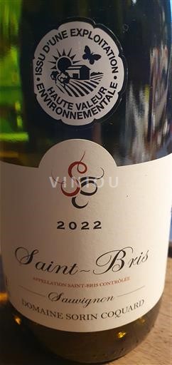 Borgoña Saint-Bris Domaine Sorin Coquard 2022