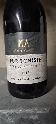Roussillon Côtes-du-Roussillon Mas Amiel Pur Schiste 2017