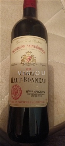 Bordeaux Montagne-saint-émilion Château Haut Bonneau 2005