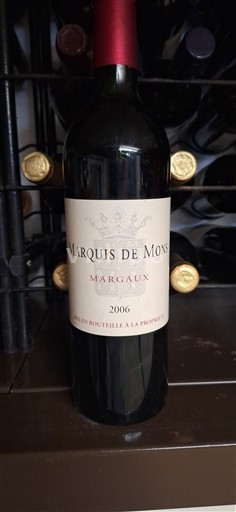 Bordeaux Margaux Marquis de Mons 2006