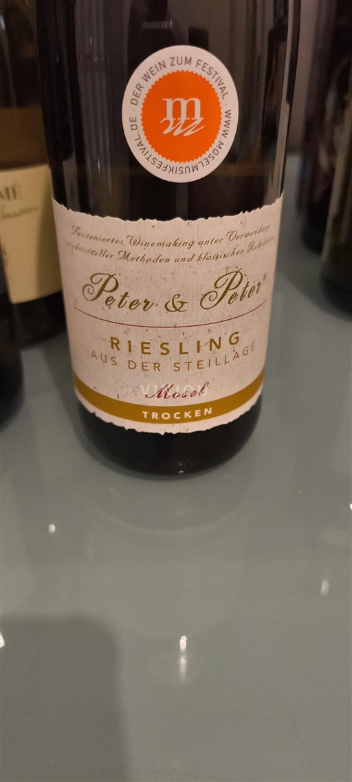 Mosela Peter & Peter Riesling Aus der Steillage Sin añada