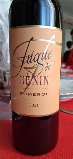 Bordeaux Pomerol Château Nenin Fugue de Nenin 2021