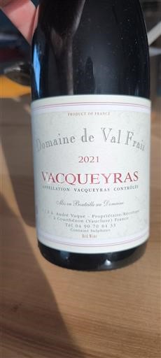 Rhône-dalen Vacqueyras Domaine Val Frais 2021