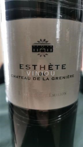 Wines Rouge sec Esthète Château La Grenière 2019 France Bordeaux Lussac-Saint-Émilion AOC