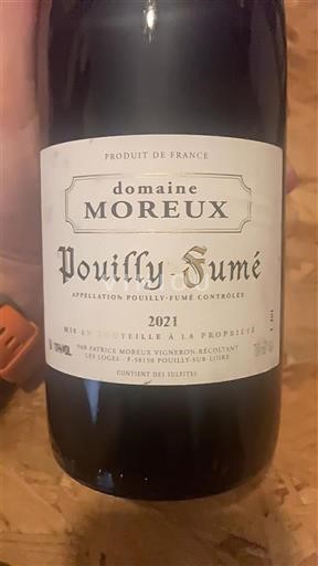 Loiren laakso Pouilly-fumé Domaine Moreux 2021