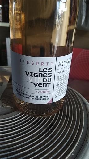 Roussillon Không được chỉ định Les Vignes du Vent L'Esprit 2024