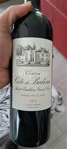 Bordeaux Saint-Émilion Grand Cru Château Côte de Baleau 2014