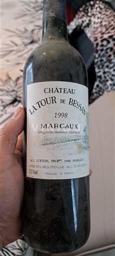 Bordeaux Margaux La Tour de Bessan 1998