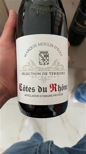 Valle del Ródano Côtes del Ródano Marquis Moulin Éole Sélection de Terroirs 2023