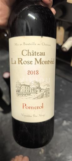 Bordeaux Pomerol Château La Rose Montviel 2013