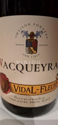 Rhône-dalen Vacqueyras Vidal-Fleury 2022