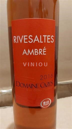 Roussillon Rivesaltes Cazes Ambré 2016