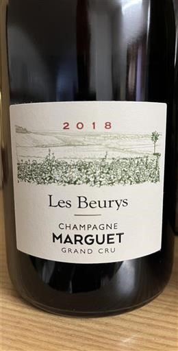 Champagne Grand Cru Marguet Les Beurys 2018