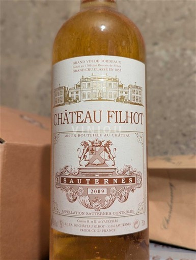 Bordéus Sauternes Grand Cru Château Filhot 2009